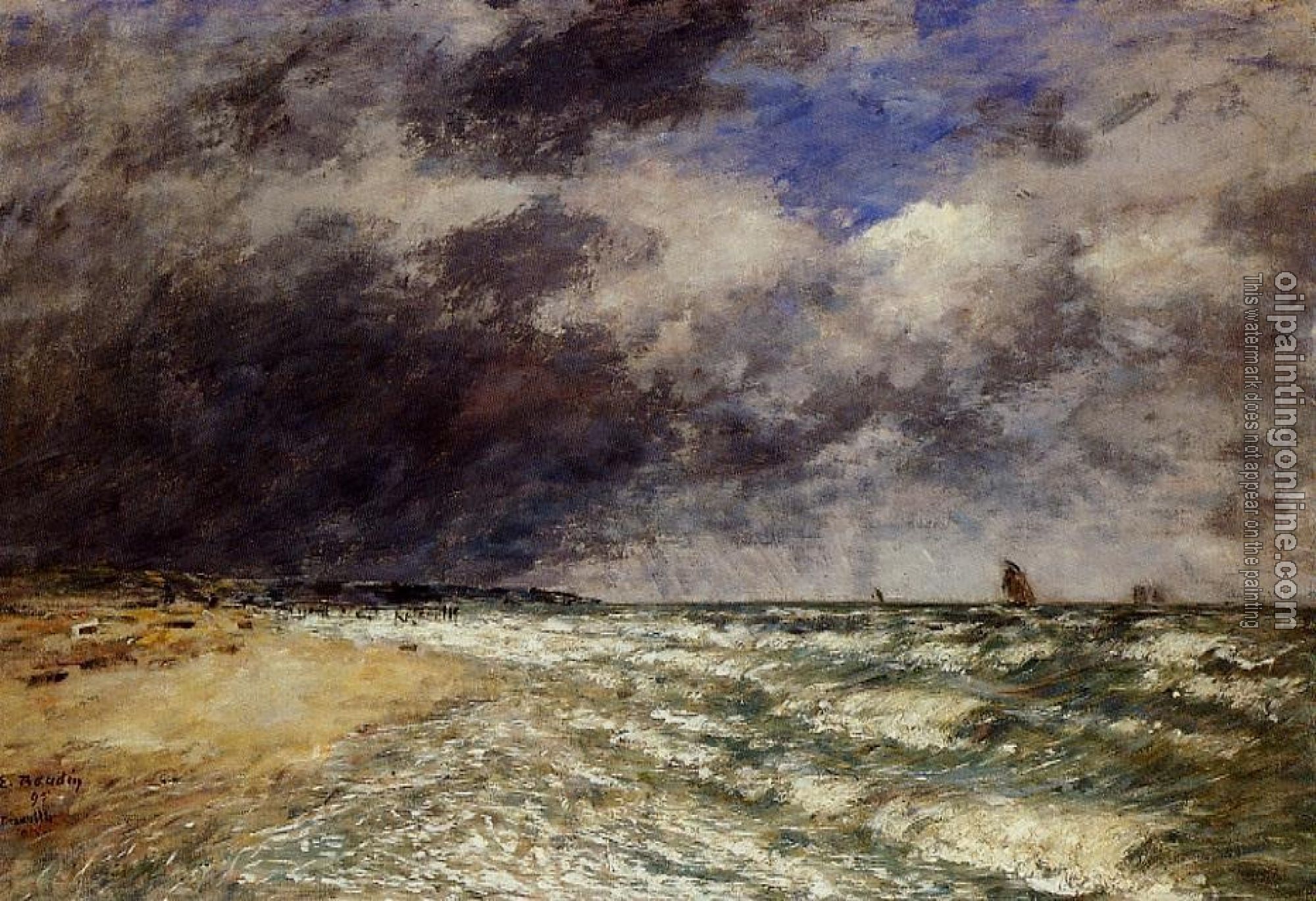 Boudin, Eugene - A Squall from Northwest